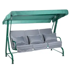 Alfresia Roma Swing Seat with Grey Cushions