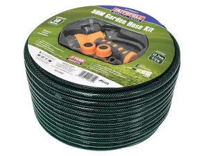 Faithfull 710391665024606 PVC Garden Hose 50m with Fittings & Spray Gun FAIHOSE50AV