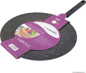 New Pancake Fry Pan Non Stick Roti Tawa Concave Dosa Crepe Cooking 30cm