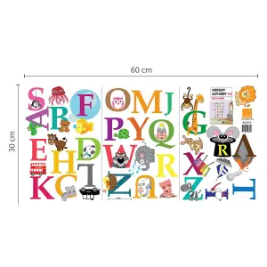 Walplus Combo Kids Ocean World Wall Sticker - Walplus Alphabet PVC