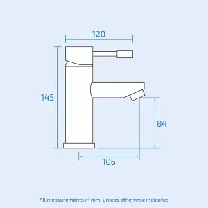 Nes Home Blossom Bathroom Basin Sink Chrome Single Lever Mono Mixer Tap