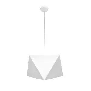 Luminosa Adamant Pendant Ceiling Light White 40cm