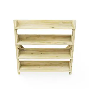 OutdoorGardens Wooden 4-Tiered Herb Planter