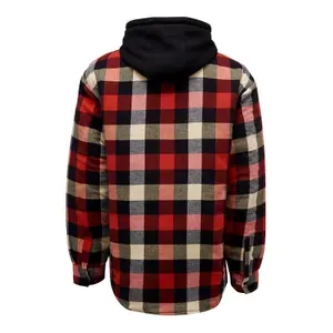 Hard Yakka - Quilted Flannel Shacket - Red - Jacket