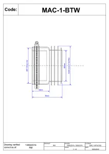 McAlpine MAC-1-BTW 90-114mm Inlet x 4"/110mm Outlet Short Straight WC Connector