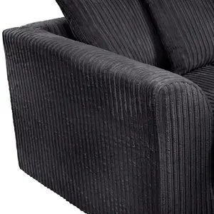 Lennox Black Sofa Set 2 Seater