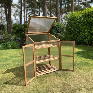 Wooden Framed Polycarbonate Growhouse Mini Greenhouse