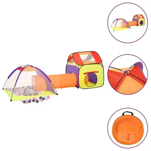 Berkfield Children Play Tent with 250 Balls Multicolour 338x123x111 cm