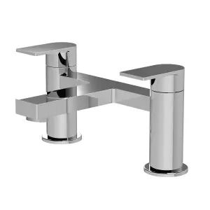 Contemporary Deck Mounted Bath Filler Tap - Chrome - Balterley