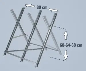 Einhell Folding Chainsaw Trestle Table Wood Stand Log