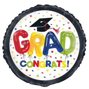 Unique Party Letters Graduation Foil Balloon Multicoloured (One Size)