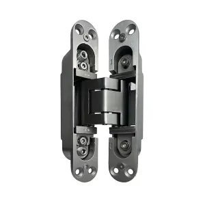 180-degrees Heavy Duty Stainless Steel Concealed Hinges For Large Doors (2 Pcs)