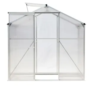 Outdoor Garden Plants Grow House with Aluminium Frame Large Walk-In Green House with Door and Window 6 x 4 ft