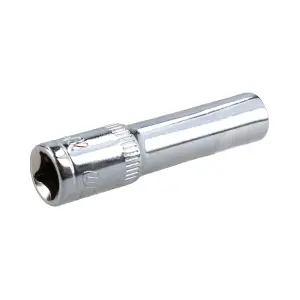 5/32" Deep SAE Socket 1/4" Drive 48mm Length 6 Point Chrome Vanadium Steel