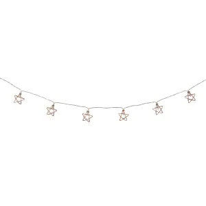 Wire star Battery-powered Warm white 10 LED Indoor String lights