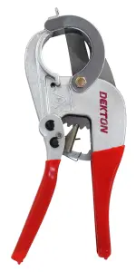 Dekton Vinyl Waste Plastic Pipe Cutter Ratchet Plumbers Tool Capacity 42mm