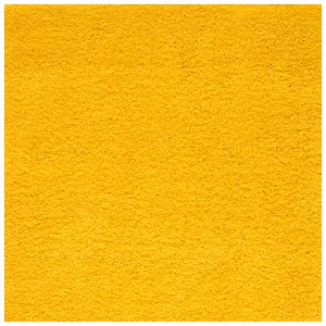 Myshaggy Collection Living Room Rugs Solid Design  Yellow