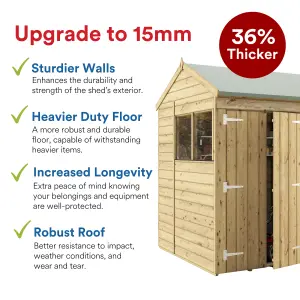 BillyOh Switch Tongue and Groove Apex Wooden Shed - 20x10 Windowed - 15mm Thickness