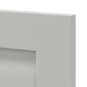 GoodHome Garcinia Integrated handle Matt stone Shaker Tall wall Cabinet door (W)500mm (H)895mm (T)20mm