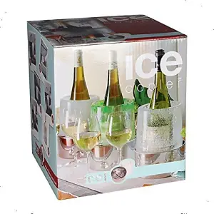 Creative Wine Bottle Self Design Ice Cooler Bucket Made of Natural Ice Set