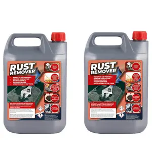 1x 5L Liquid Rust Remover Safely Removes Oxidation From Metals, Iron, Copper, Aluminium & Stainless Steel