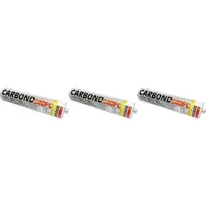 Soudal Carbond 940FC Adhesive Sealant Black 310ml (Pack of 3)