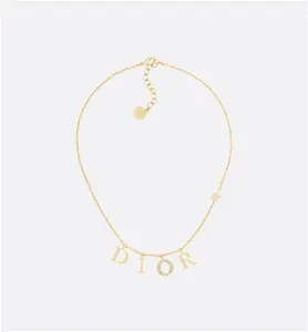 DIOR Diorevolution Necklace Gold-Finish Metal And White Crystals - Women