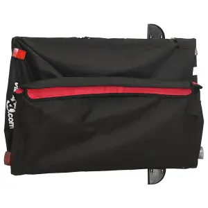 vidaXL Bike Trailer Black and Red 45 kg Iron