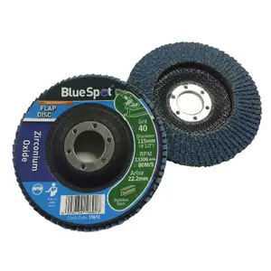 4 x 115mm Flap Disc 40 Grit Angle Grinder Sanding Zirconium Oxide