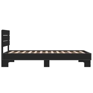 Berkfield Bed Frame without Mattress Black 90x190 cm Single