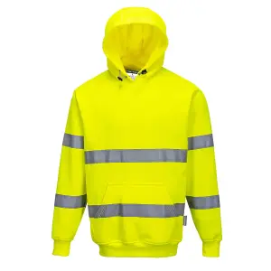 Portwest B304 Hi-Vis Hoodie - Yellow - Large