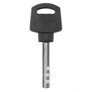 Dekton 50mm Black Closed Shackle Hardened Steel Padlock With 4 Keys