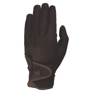 Hy5 Unisex Cottenham Elite Riding Gloves Brown (XL)