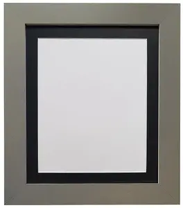 Metro Dark Grey Frame with Black Mount 40 x 50CM Image Size 15 x 10 Inch