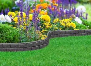 EZ Border 9cm Ultra Curve Bricks - Grey