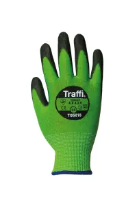 Traffi TG5010 Cut D PU  Coated Glove Pack of 10 Size 7