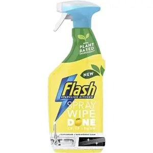 Flash Spray Wipe Done Kitchen Crisp Lemon 800ml