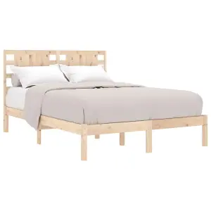 Berkfield Bed Frame Solid Wood Pine 120x200 cm