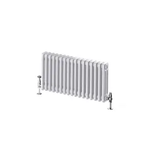 Braxton White Triple Horizontal Column Radiator - 400x785mm