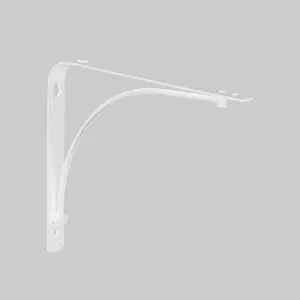 Shelf Depot White Arch Shelf Bracket (H)180mm (D)230mm, Pack of 4