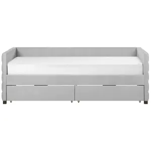 Velvet EU Single Daybed Light Grey MARRAY