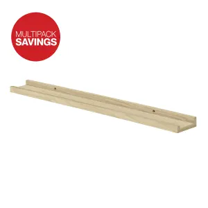 Shelf Depot Oak Border Floating Shelf (L)800mm (D)90mm, Pack of 2