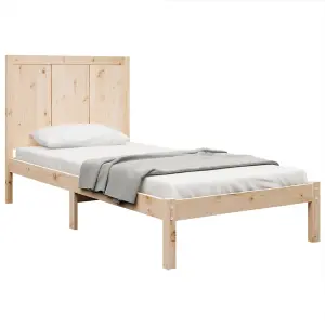 Berkfield Bed Frame Solid Wood Pine 100x200 cm