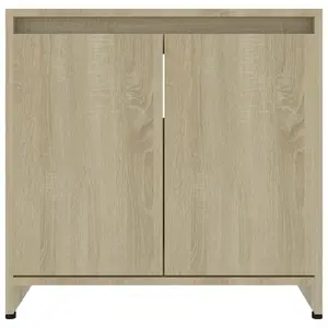 Berkfield Bathroom Cabinet Sonoma Oak 60x33x61 cm Engineered Wood