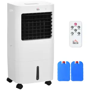 HOMCOM Evaporative Portable Air Cooler Cooling Fan Humidifier for Home Office