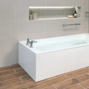 Ideal Standard Concept Freedom White Rectangular End Bath panel (H)43cm (W)78.5cm