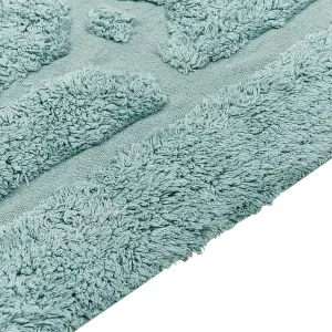 Cotton Area Rug 140 x 200 cm Mint SIRNAK