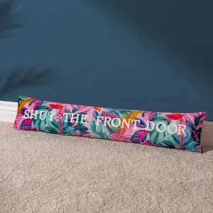 furn. Shut The Front Door Velvet Draught Excluder Cover