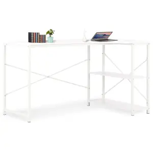 Berkfield Computer Desk White 120x72x70 cm