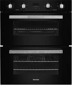 Electriq Built Under Electric Double Oven - Black